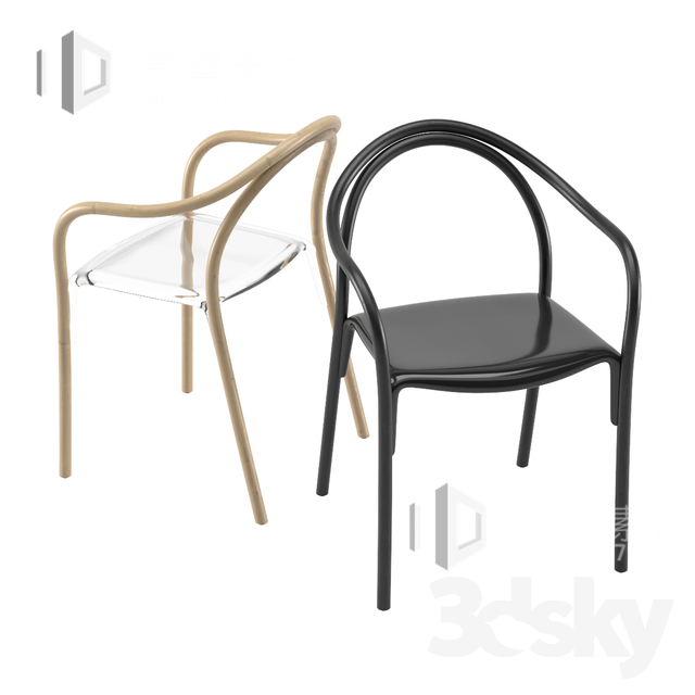 3DSKY MODELS – CHAIR & ARMCHAIR – VOL.06 – No.008 - thumbnail 1