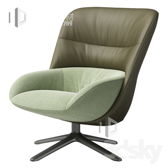 3DSKY MODELS – CHAIR & ARMCHAIR – VOL.06 – No.009 - thumbnail 1