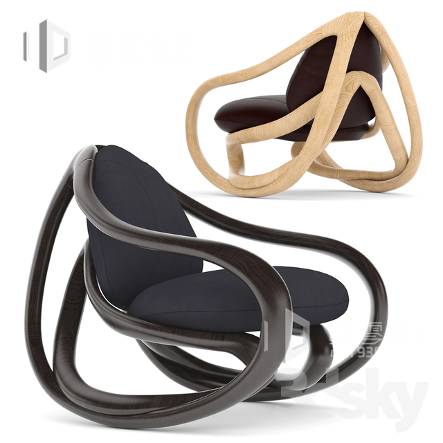 3DSKY MODELS – CHAIR & ARMCHAIR – VOL.06 – No.010 - thumbnail 1