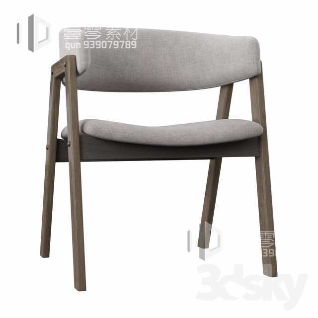 3DSKY MODELS – CHAIR & ARMCHAIR – VOL.06 – No.027 - thumbnail 1