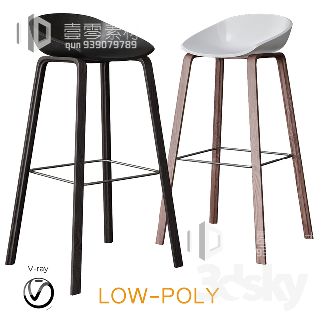 3DSKY MODELS – CHAIR & ARMCHAIR – VOL.06 – No.034 - thumbnail 1