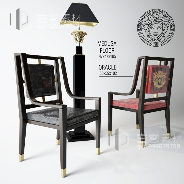 3DSKY MODELS – CHAIR & ARMCHAIR – VOL.06 – No.036 - thumbnail 1