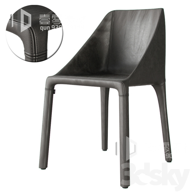 3DSKY MODELS – CHAIR & ARMCHAIR – VOL.06 – No.037 - thumbnail 1