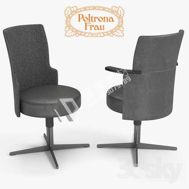 3DSKY MODELS – CHAIR & ARMCHAIR – VOL.07 – No.001 - thumbnail 1