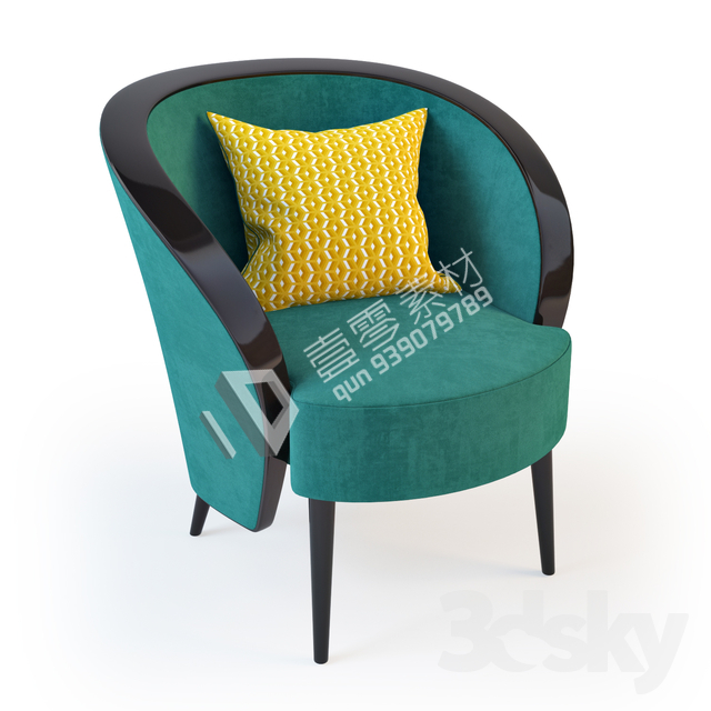 3DSKY MODELS – CHAIR & ARMCHAIR – VOL.07 – No.006 - thumbnail 1