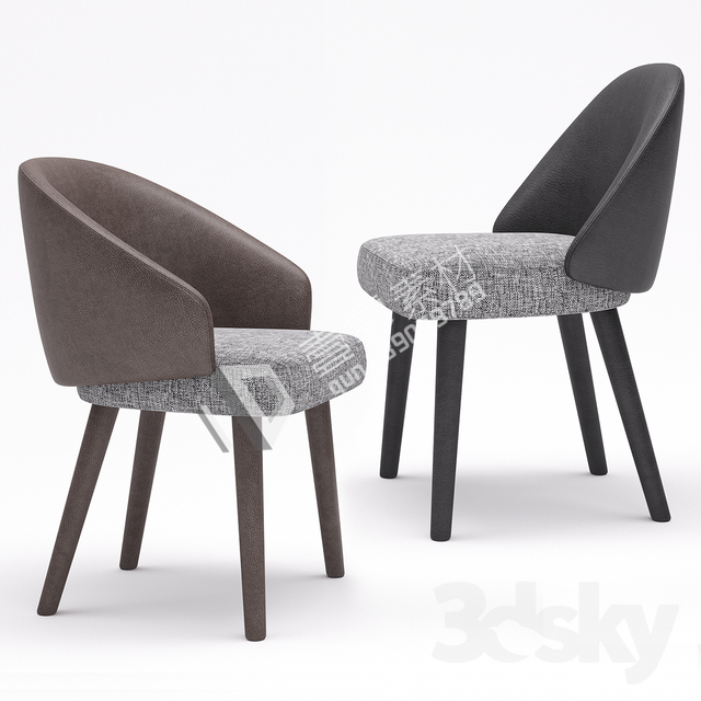 3DSKY MODELS – CHAIR & ARMCHAIR – VOL.07 – No.011 - thumbnail 1