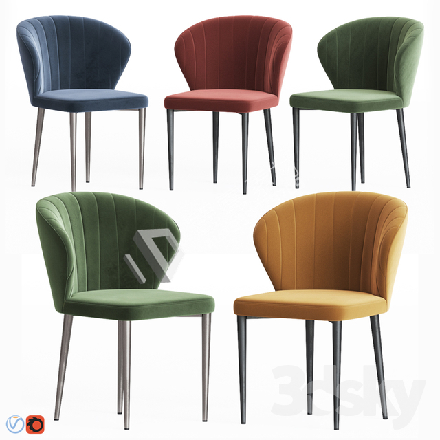 3DSKY MODELS – CHAIR & ARMCHAIR – VOL.07 – No.027 - thumbnail 1