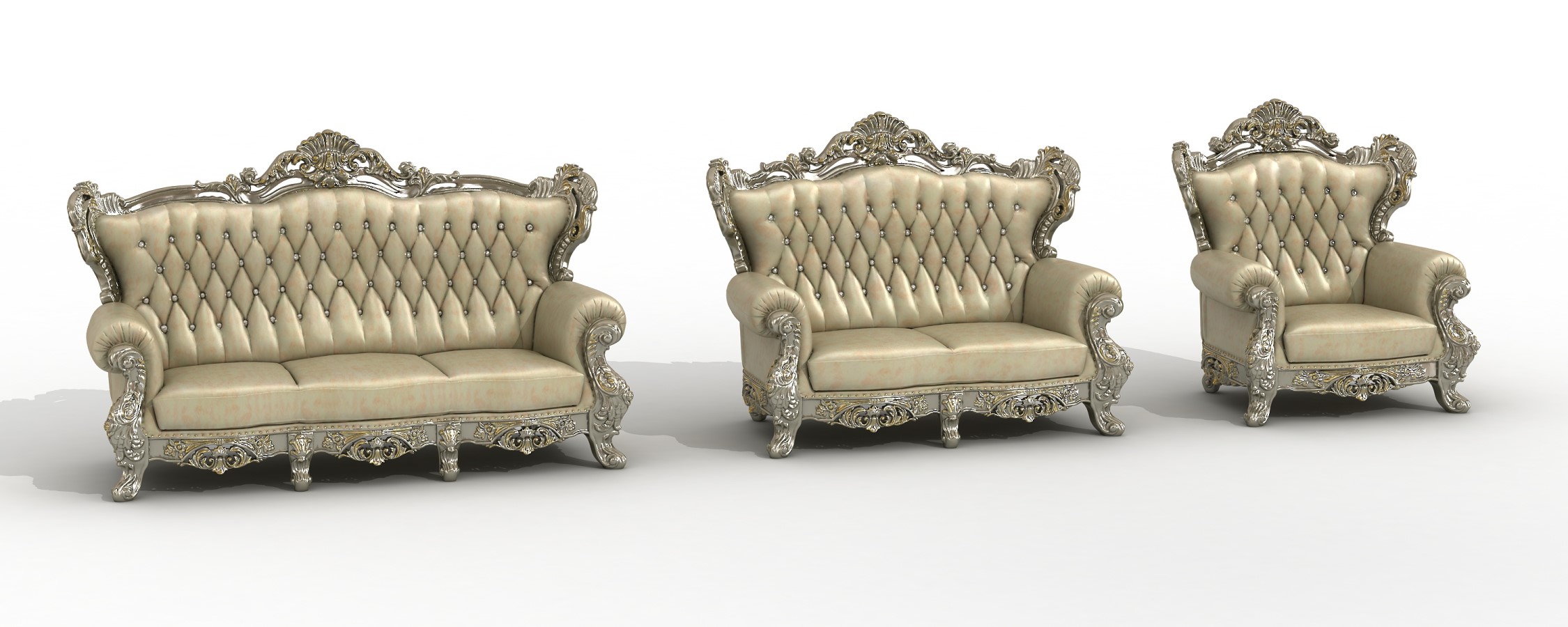 Classic Furniture – 3D Model – Y190C1 - thumbnail 1