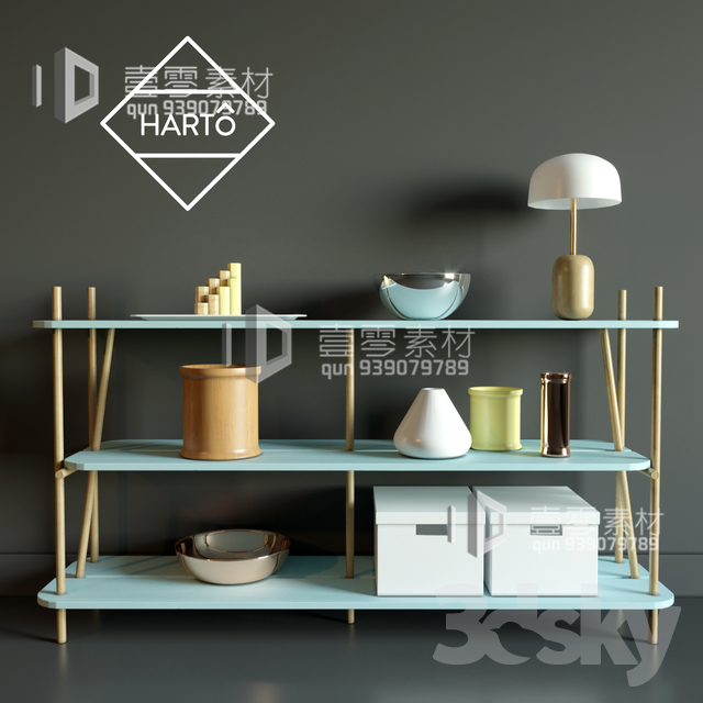 CONSOLE & CABINETS 3D MODELS – VOL.10 – No.008 - thumbnail 1