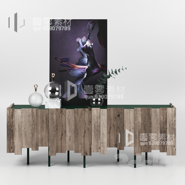 CONSOLE & CABINETS 3D MODELS – VOL.10 – No.029 - thumbnail 1