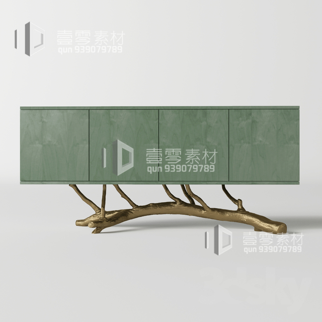 CONSOLE & CABINETS 3D MODELS – VOL.10 – No.042 - thumbnail 1