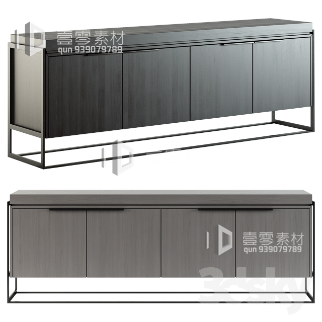 CONSOLE & CABINETS 3D MODELS – VOL.10 – No.044 - thumbnail 1