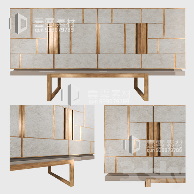 CONSOLE & CABINETS 3D MODELS – VOL.10 – No.074 - thumbnail 1