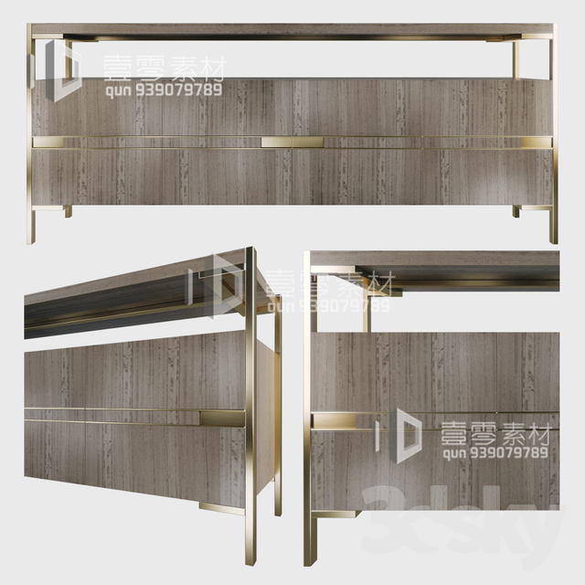 CONSOLE & CABINETS 3D MODELS – VOL.10 – No.075 - thumbnail 1