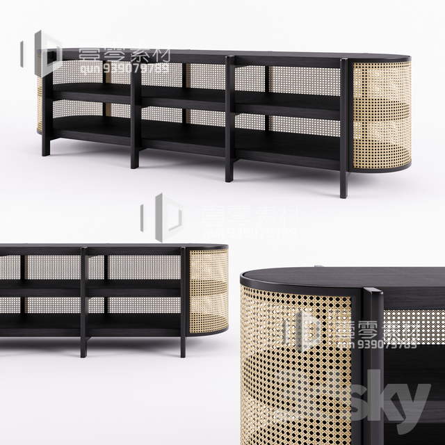 CONSOLE & CABINETS 3D MODELS – VOL.10 – No.089 - thumbnail 1