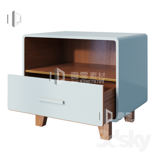 CONSOLE & CABINETS 3D MODELS – VOL.10 – No.095 - thumbnail 1