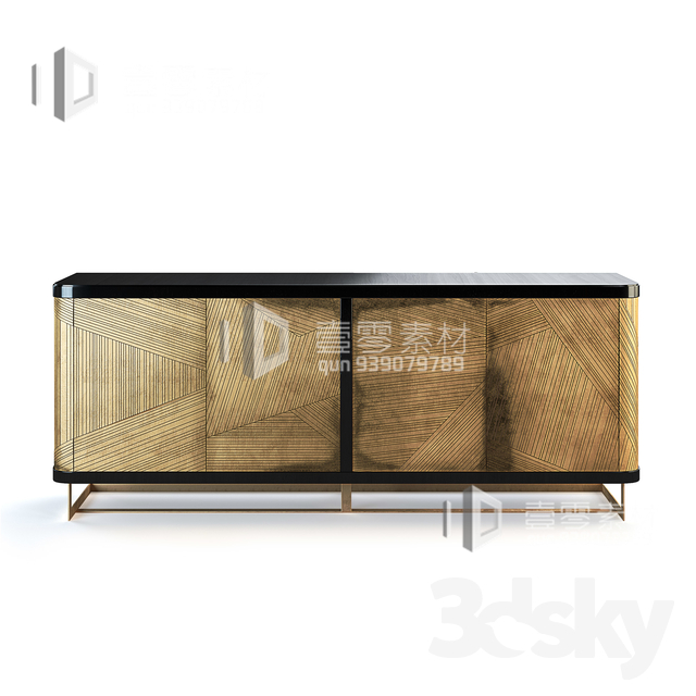 CONSOLE & CABINETS 3D MODELS – VOL.10 – No.116 - thumbnail 1