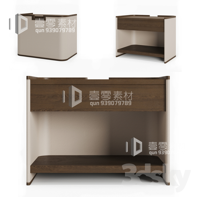 CONSOLE & CABINETS 3D MODELS – VOL.10 – No.133 - thumbnail 1