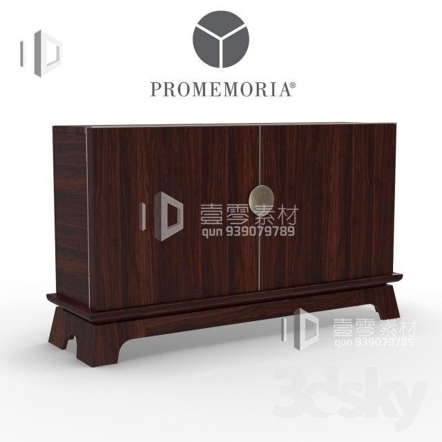 CONSOLE & CABINETS 3D MODELS – VOL.10 – No.146 - thumbnail 1