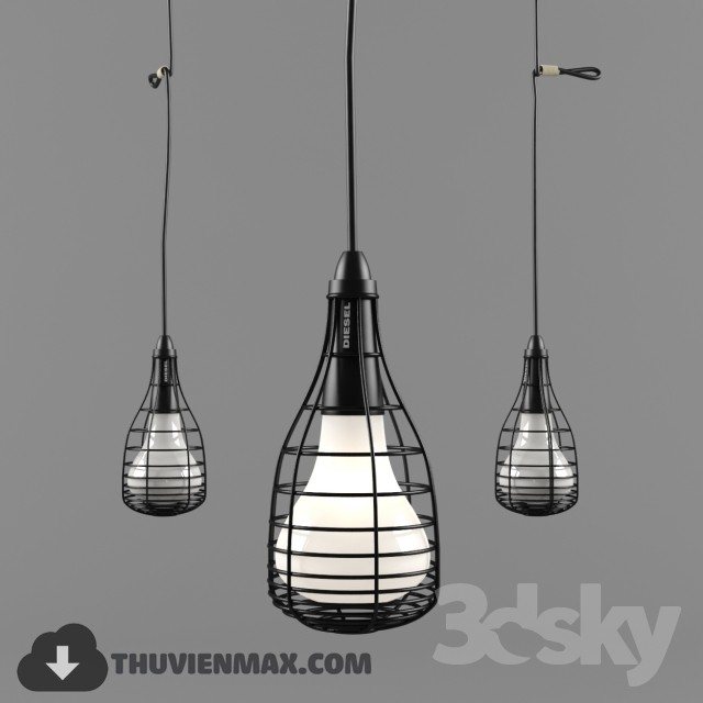 3DSKY MODELS – CEILING LIGHT – 014 - thumbnail 1