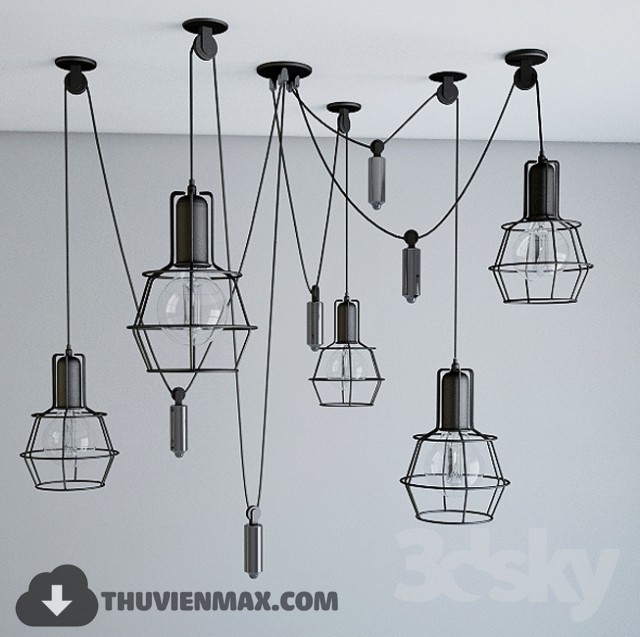 3DSKY MODELS – CEILING LIGHT – 028 - thumbnail 1