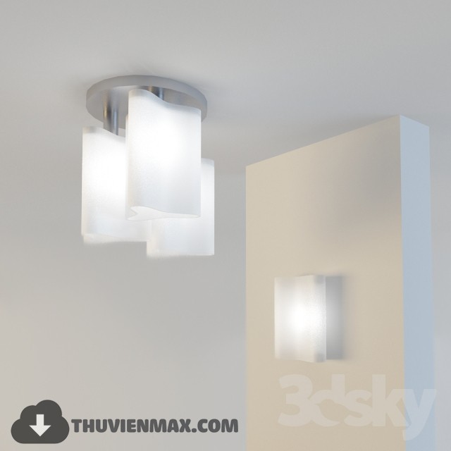 3DSKY MODELS – CEILING LIGHT – 029 - thumbnail 1