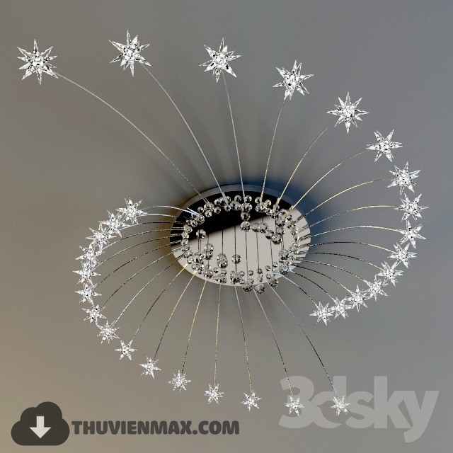 3DSKY MODELS – CEILING LIGHT – 031 - thumbnail 1