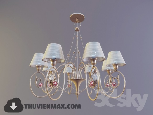 3DSKY MODELS – CEILING LIGHT – 035 - thumbnail 1