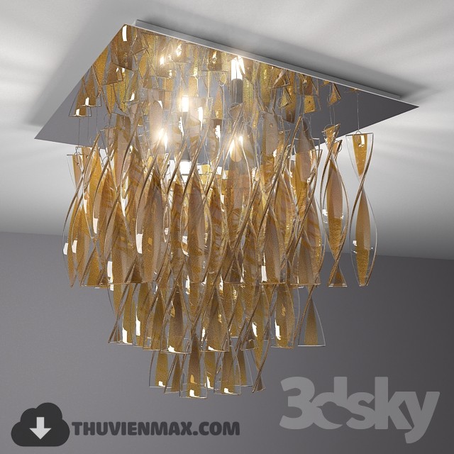 3DSKY MODELS – CEILING LIGHT – 044 - thumbnail 1