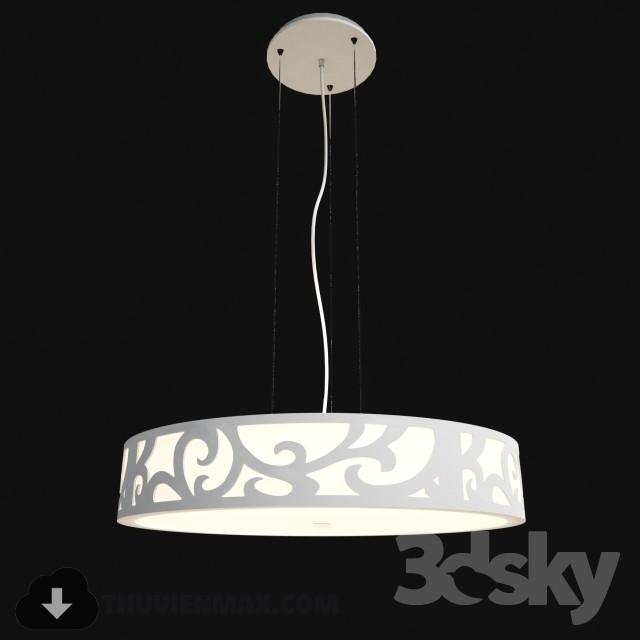 3DSKY MODELS – CEILING LIGHT – 045 - thumbnail 1