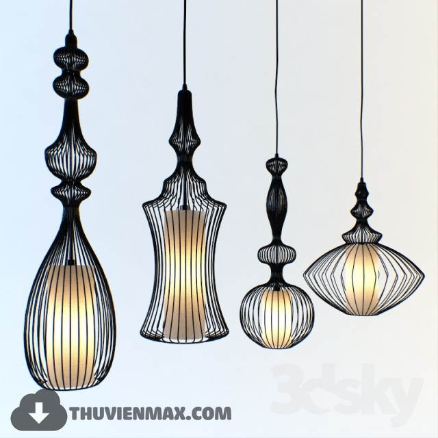 3DSKY MODELS – CEILING LIGHT – 051 - thumbnail 1