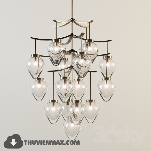 3DSKY MODELS – CEILING LIGHT – 053 - thumbnail 1