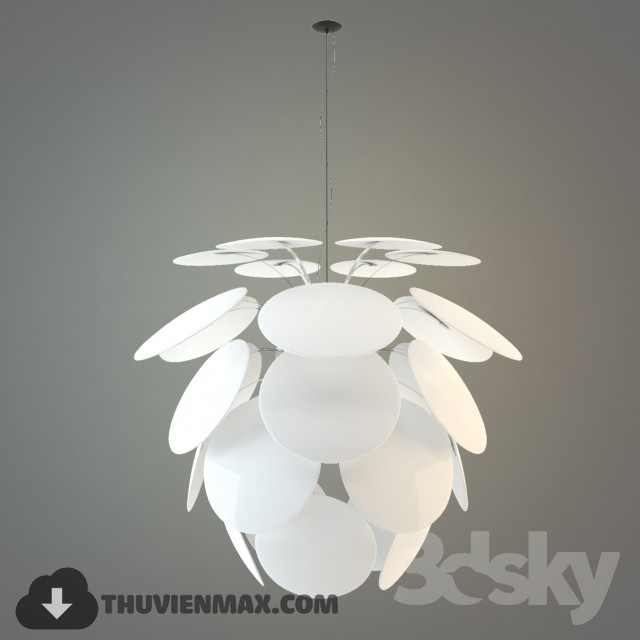 3DSKY MODELS – CEILING LIGHT – 055 - thumbnail 1