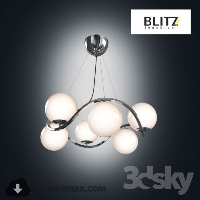 3DSKY MODELS – CEILING LIGHT – 059 - thumbnail 1