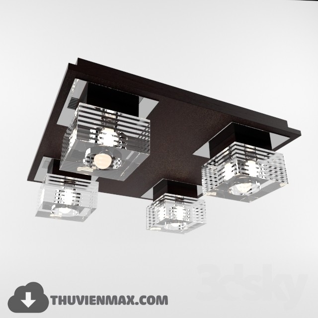 3DSKY MODELS – CEILING LIGHT – 074 - thumbnail 1