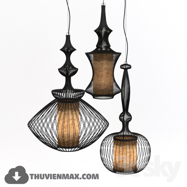 3DSKY MODELS – CEILING LIGHT – 079 - thumbnail 1