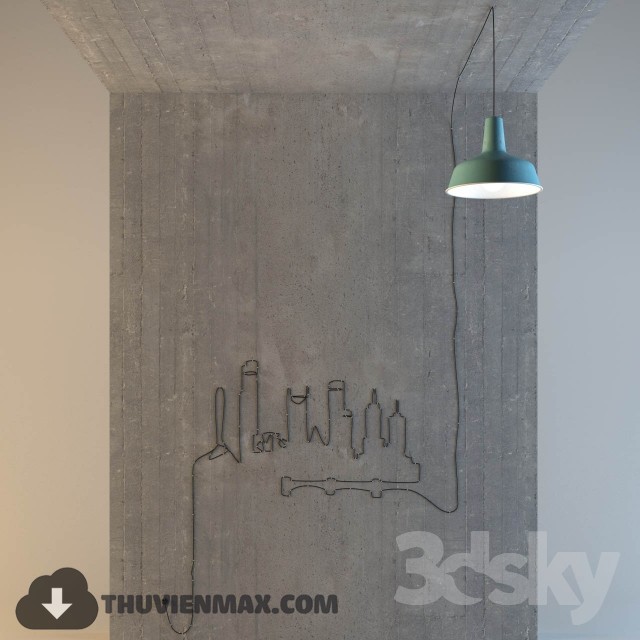 3DSKY MODELS – CEILING LIGHT – 088 - thumbnail 1