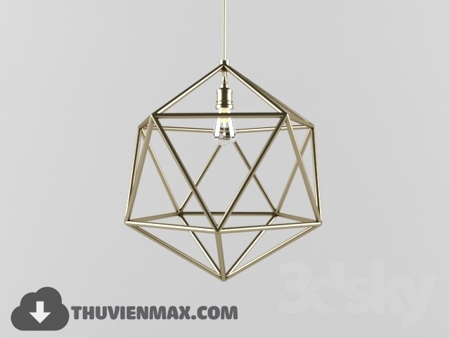 3DSKY MODELS – CEILING LIGHT – 089 - thumbnail 1