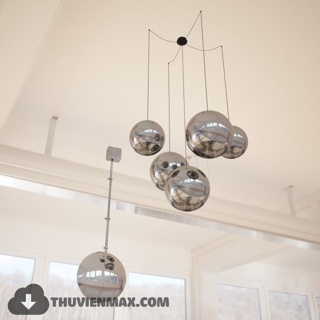 3DSKY MODELS – CEILING LIGHT – 093 - thumbnail 1