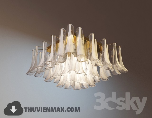 3DSKY MODELS – CEILING LIGHT – 099 - thumbnail 1