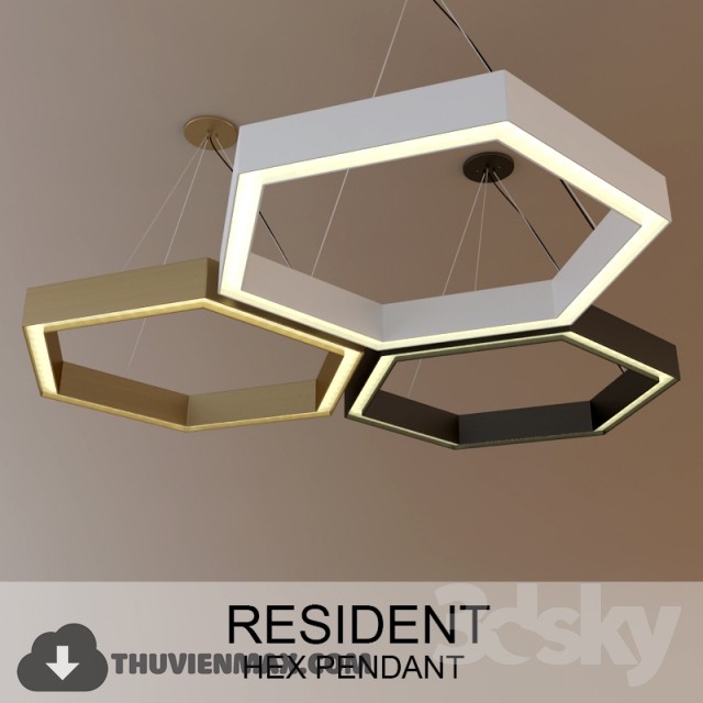 3DSKY MODELS – CEILING LIGHT 3D MODELS – 122 - thumbnail 1