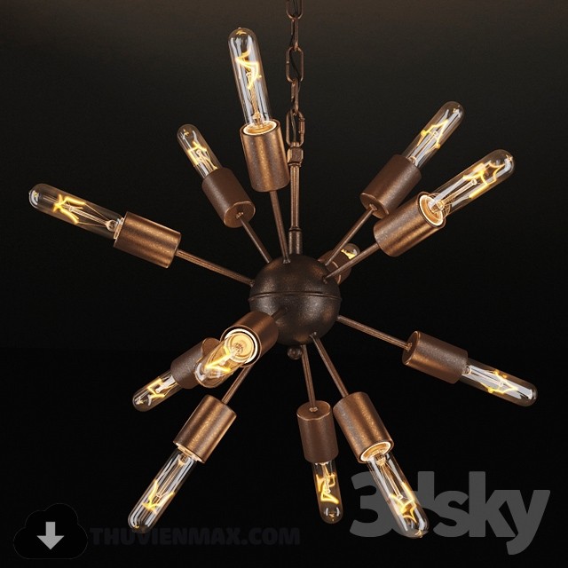 3DSKY MODELS – CEILING LIGHT 3D MODELS – 124 - thumbnail 1