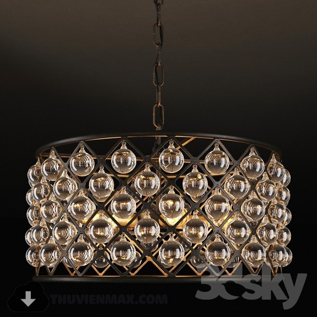 3DSKY MODELS – CEILING LIGHT 3D MODELS – 125 - thumbnail 1