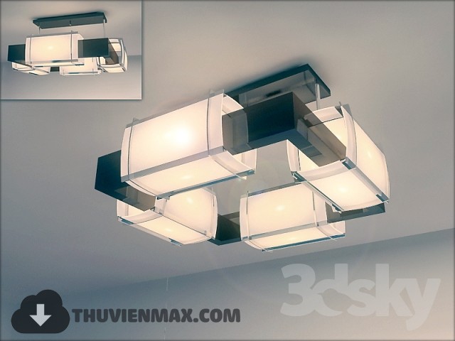 3DSKY MODELS – CEILING LIGHT 3D MODELS – 128 - thumbnail 1