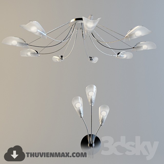 3DSKY MODELS – CEILING LIGHT 3D MODELS – 133 - thumbnail 1