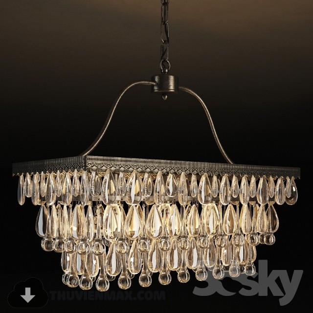 3DSKY MODELS – CEILING LIGHT 3D MODELS – 145 - thumbnail 1