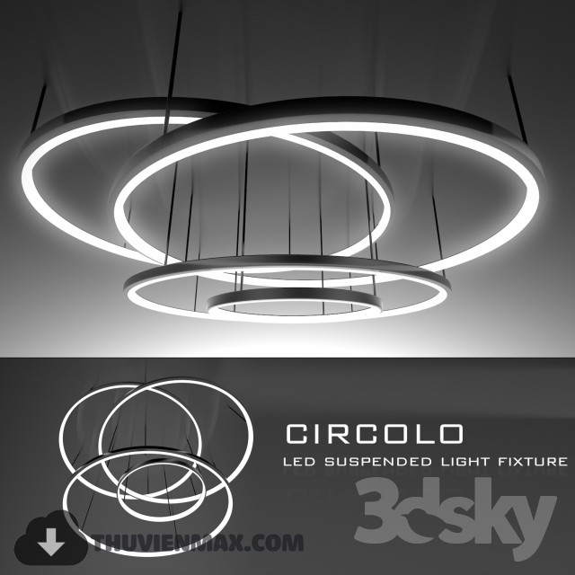 3DSKY MODELS – CEILING LIGHT 3D MODELS – 165 - thumbnail 1