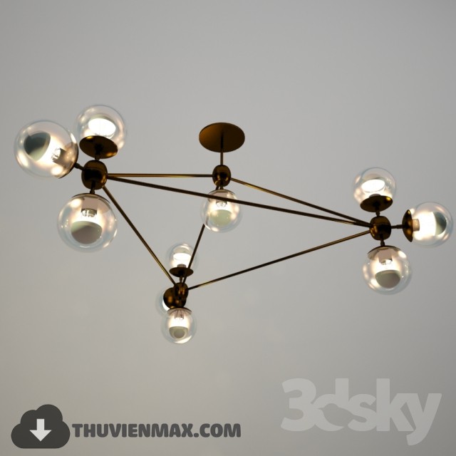 3DSKY MODELS – CEILING LIGHT 3D MODELS – 171 - thumbnail 1