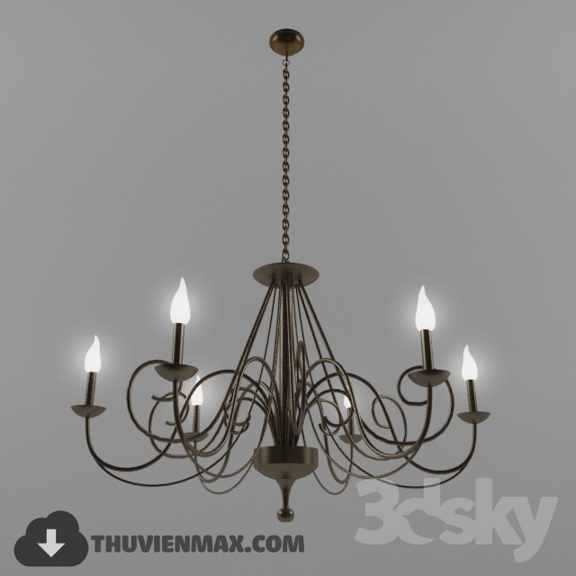 3DSKY MODELS – CEILING LIGHT 3D MODELS – 176 - thumbnail 1