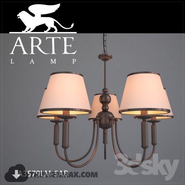 3DSKY MODELS – CEILING LIGHT 3D MODELS – 221 - thumbnail 1